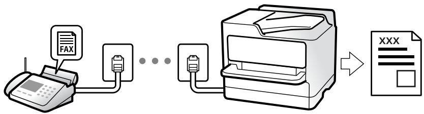 EPSON WF-2950DWF - Réception de fax sur l'imprimante - 1