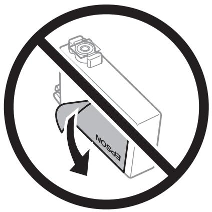 EPSON WF-2950DWF - Précautions de manipulation pour le remplissage des cartouches d'encre - 1