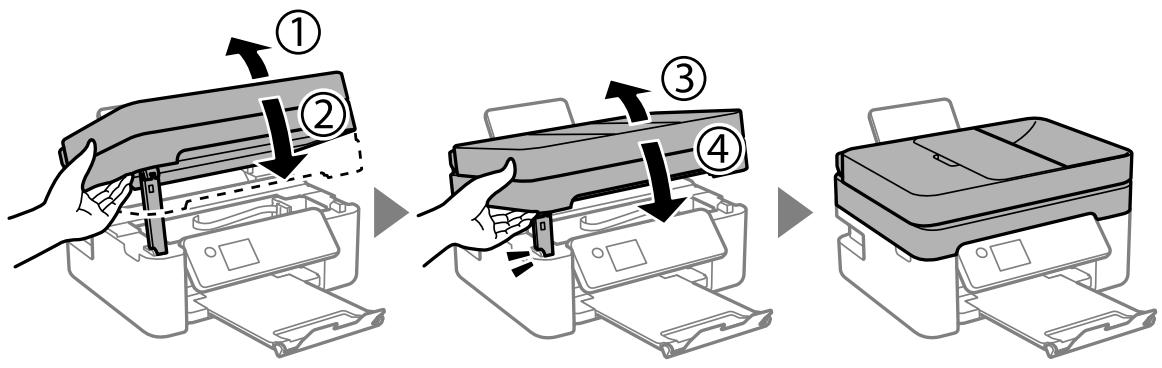EPSON WF-2950DWF - Fermez le scanner. - 1