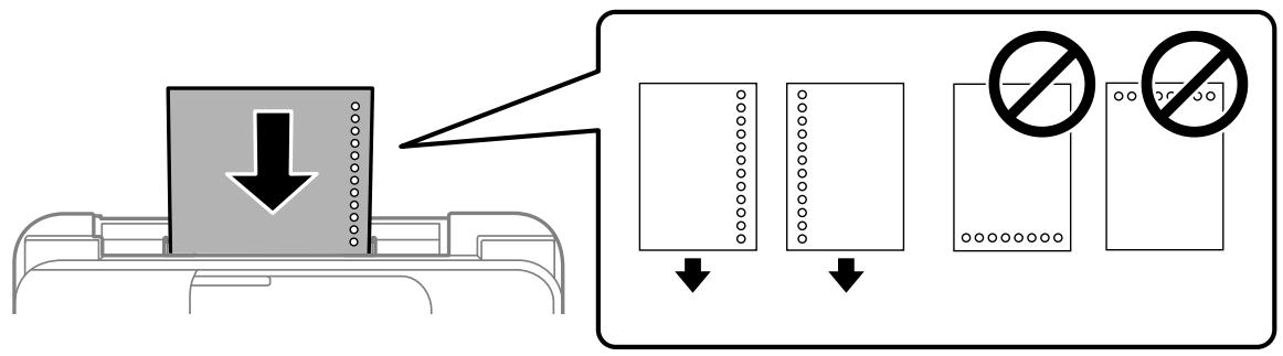 EPSON WF-2950DWF - Chargement de papier préperforé - 1