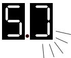BRANDT BPI5361B - Afficheurs A1 - A2 - 2