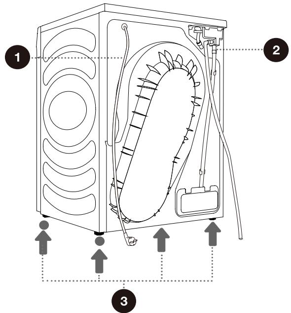 HISENSE DHQE800BW2 - DHQE800BB2 - DHQE800 - DHQE800BT2 - DHQE800U - DHQE800BB2 - DH1Q802BW2 - DHQE802U - PARTIE ARRIÈRE - 1