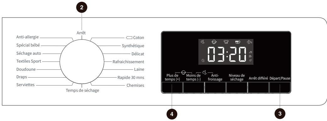 HISENSE DHQE800BW2 - DHQE800BB2 - DHQE800 - DHQE800BT2 - DHQE800U - DHQE800BB2 - DH1Q802BW2 - DHQE802U - ÉTAPE 4 : SELECTION DE PARAMÉTRES ET DE FONCTIONS SUPPLEMENTAIRES - 1