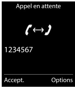 Gigaset Siemens CL770 - CL770A - Signal d'appel lors d'une communication externe - 1