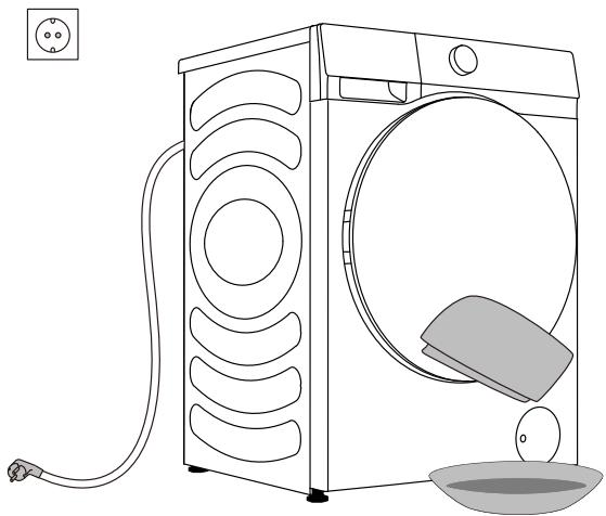 HISENSE WF5S1243BW - NETTOYAGE DE L'EXTÉRIEUR DU LAVE-LINGE - 1