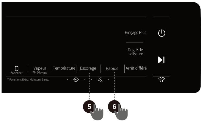 HISENSE WF5S1243BW - SILENCIEUX (DÉSACTIVATION DES SIGNAUX SONORES) - 1