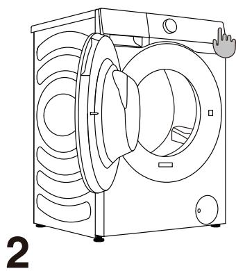 HISENSE WF5S1243BW - ALLUMAGE DU LAVE-LINGE - 2