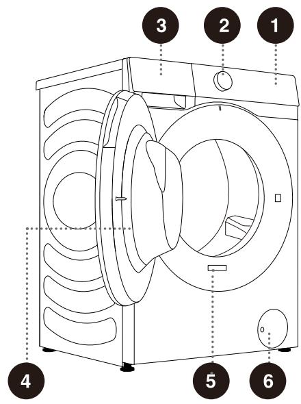 HISENSE WF5S1243BW - AVANT - 1