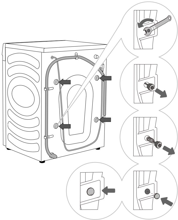 HISENSE WF5S1243BW - INSTALLATION ET RACCORDEMENT - 1