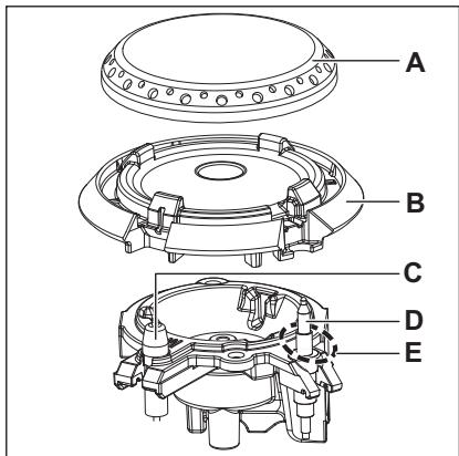 ELECTROLUX KDI640713K - Brûleurs à gaz - 1