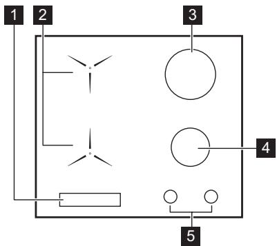ELECTROLUX KDI640713K - Description de la table de cuisson - 1