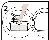 TELEFUNKEN SL8EW - Important: n'oubliez PAS de nettover les filtres à peluches apres chaque usage. - 1