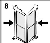 TELEFUNKEN SL8EW - Important: n'oubliez PAS de nettover les filtres à peluches apres chaque usage. - 8