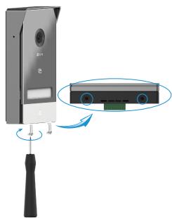 EZVIZ CP7 2K - Installation du panneau d'interphone - 8