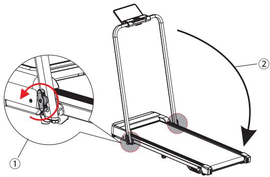 HOMETRO HM4 - Plier et Déplacer le Tapis de Course - 1