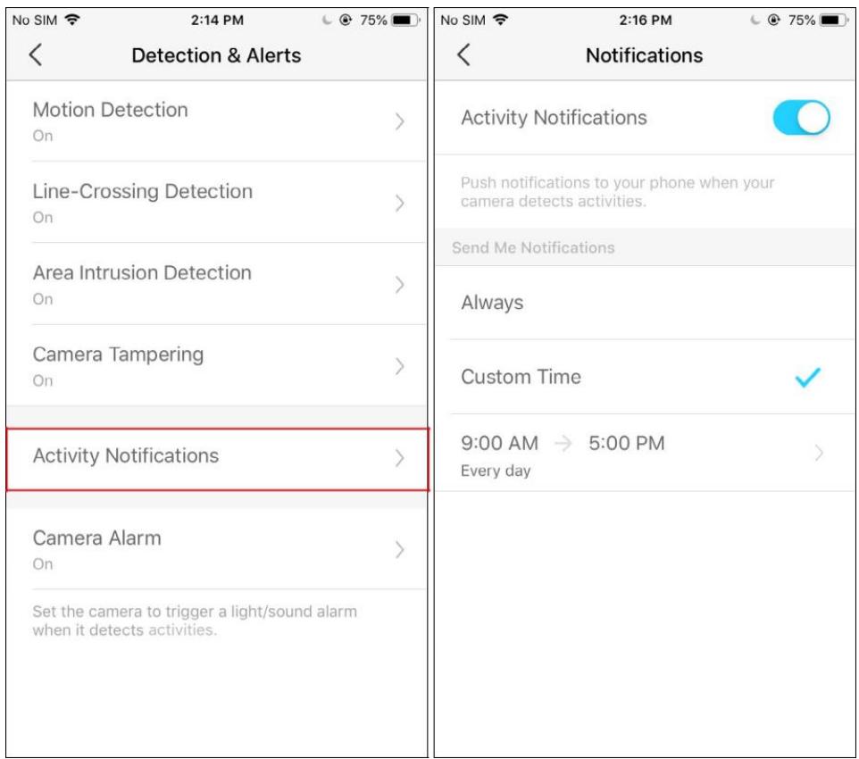 TP-LINK C320WS - Étape 2: Activer les notifications d'activité - 1