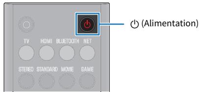 YAMAHA SRX40A - Appuyez sur la touche (alimentation) de la télécommande. - 1