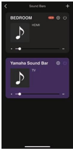 YAMAHA SRX40A - Commande de la barre de son au moyen de l'application pour smartphone (Sound Bar Controller) - 2