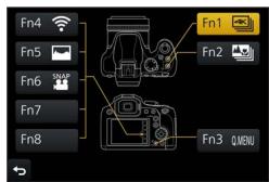PANASONIC DCFZ82 - FCFZ81 - DCFZ83 - Attribution des fonctions fréquement utilisées aux touches (Touches de fonction) - 1
