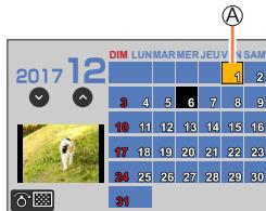 PANASONIC DCFZ82 - FCFZ81 - DCFZ83 - Affichage des images selon leur date d'enregistrement : « Lecture de calendrier » - 2