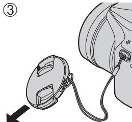 PANASONIC DCFZ82 - FCFZ81 - DCFZ83 - Fixation du capuchon d'objectif - 4