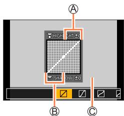 PANASONIC DCFZ82 - FCFZ81 - DCFZ83 - Tournez la molette arrêté pour régler la luminosité des zones de lumière et d'ombre. - 1