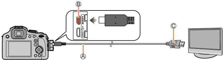 PANASONIC DCFZ82 - FCFZ81 - DCFZ83 - Raccordez l'appareil photo au téléviseur. - 1