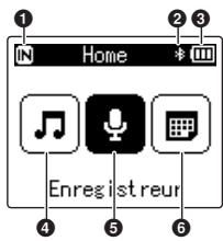 OM SYSTEM LSP5 - ■ Écran [Home] - 1
