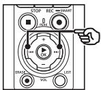 OM SYSTEM LSP5 - Appuyez sur la touche ▶▶▶ ou ◀◀◀ pour régler le niveau d'activation vocal. - 1