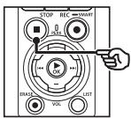 OM SYSTEM LSP5 - Appuyez sur la touche STOP (■) lorsque vous souhaitez arrêter l'enregistrement. - 1