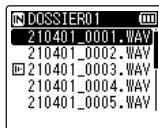 OM SYSTEM LSP5 - Quand [Select fichier] est sélectionné - 1
