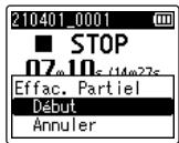 OM SYSTEM LSP5 - Appuyez sur la touche + pour sélectionner [Début]. - 2