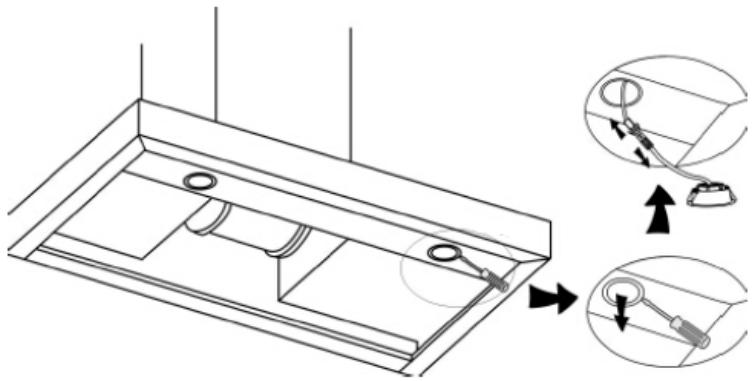 AIRLUX AHB682IX - Reemplacement de l'ampoule - 2