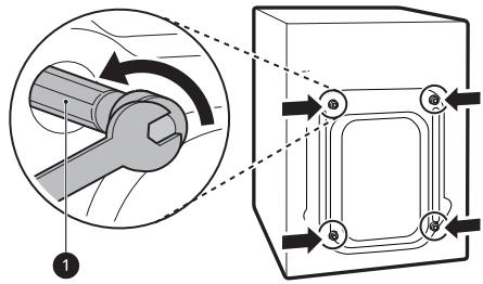 LG F164R78BSTA - Retrait des boulons de transport - 1