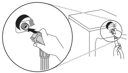 LG F164R78BSTA - Raccorder le tuyau à l'appareil - 1
