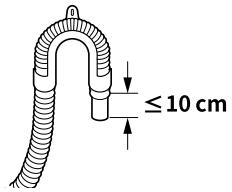 LG F164R78BSTA - Installation du tuyau de vidange avec le support coudé - 3