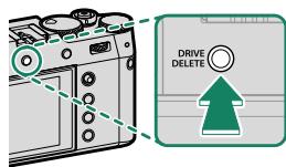 FUJIFILM X100V - La touche DRIVE/DELETE - 1