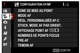 FUJIFILM X100V - CONFIGURATION AF/MF - 1