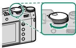 FUJIFILM X100V - La molette de selection des vitesses/de la sensibilité - 1