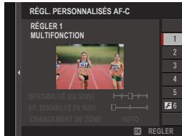 FUJIFILM X100V - RÉGL. PERSONNALISÉS AF-C - 1