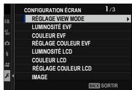 FUJIFILM X100V - CONFIGURATION ÉCRAN - 1