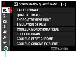 FUJIFILM X100V - Pour parcourir les menus : - 2