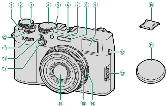 FUJIFILM X100V - Parties de l'appareil photo - 1