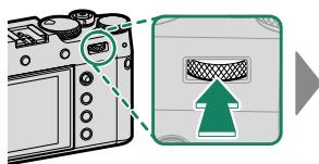 FUJIFILM X100V - Zoom avant sur le collmateur de mise au point - 1