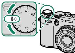 FUJIFILM X100V - La molette de correction d'exposition - 1