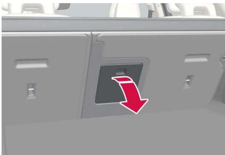 VOLVO V90 (2025) - Trappe pour les objets longs dans la banquette arrière - 1