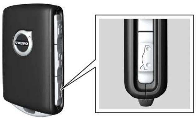 VOLVO V90 (2025) - Déverrouiller le hayon avec le bouton de clé - 1