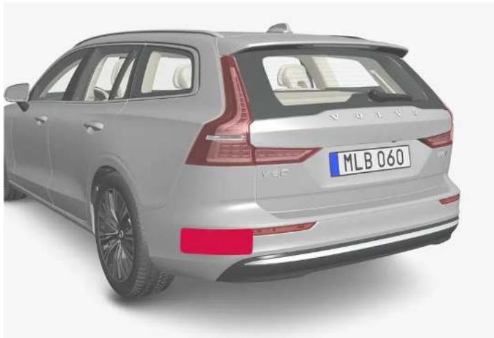 VOLVO V90 (2025) - Limites du BLIS\* - 1