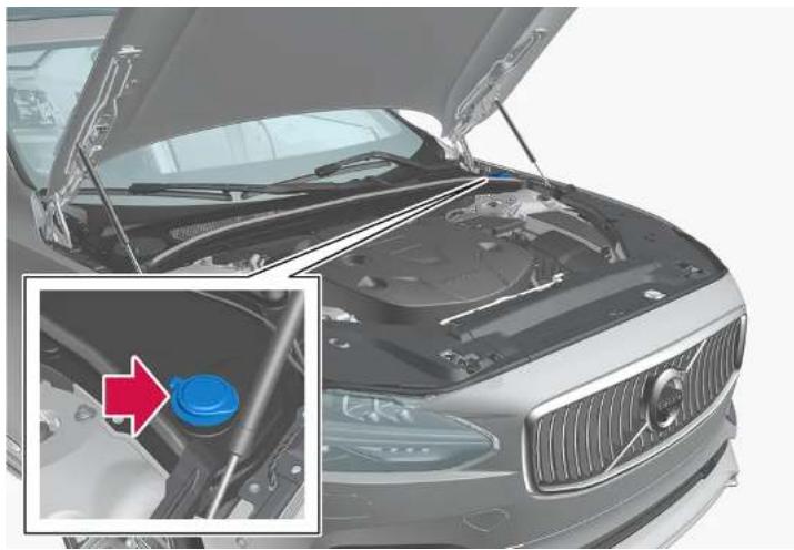 VOLVO V90 (2025) - Faire l'appoint de liquide lave-glace - 1