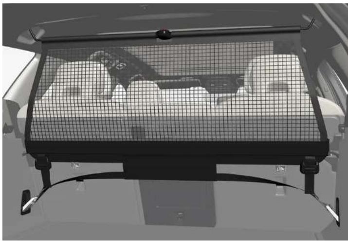VOLVO V90 (2025) - Monter et démonter le filet de protection\* - 1